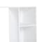 Flash Furniture Lotus Mini Fridge Bookshelf Storage Station Organizer with Cubbies in White NAN-17300-WH-GG - alternate 5
